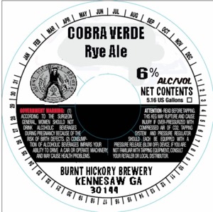 Burnt Hickory Brewery Cobra Verde