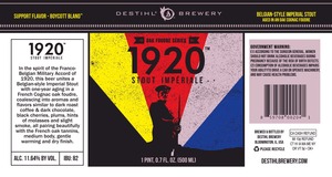 Destihl Brewery 1920 Stout Imperiale