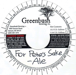 Greenbush Brewing Co. For Pete's Sake