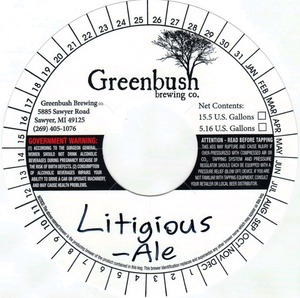 Greenbush Brewing Co. Litigious October 2014