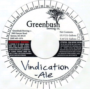 Greenbush Brewing Co. Vindication October 2014