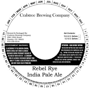Rebel Rye India Pale Ale October 2014