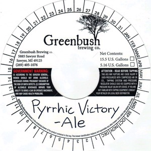 Greenbush Brewing Co. Pyrrhic Victory
