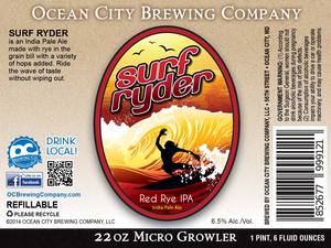 Surf Ryder Red Rye Ipa November 2014