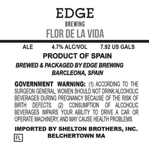 Edge Brewing Flor De La Vida October 2014