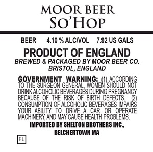 Moor Beer So'hop October 2014