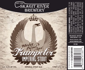 Whiskey Barrel Aged Trumpeter Stout October 2014