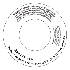 The Brewer's Art Beazly Ale October 2014