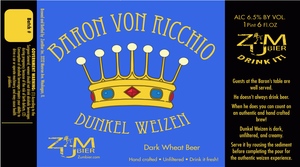 Barron Von Ricchio Dunkel Weizen October 2014