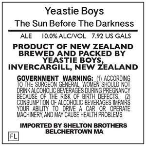 Yeastie Boys The Sun Before The Darkness