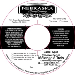 Nebraska Brewing Company Melange A Trois