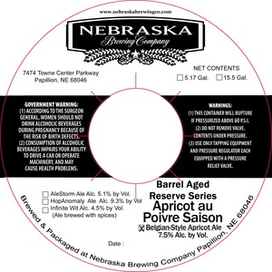Nebraska Brewing Company Apricot Au Poivre
