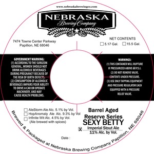 Nebraska Brewing Company Sexy Betty