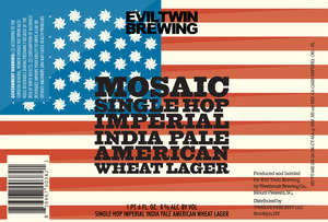 Evil Twin Brewing Mosaic Single Hop Imperial October 2014