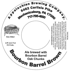 Appalachian Brewing Co Bourbon Barrel Brown October 2014