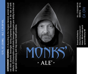 Abbey Brewing Company Monks' Ale October 2014