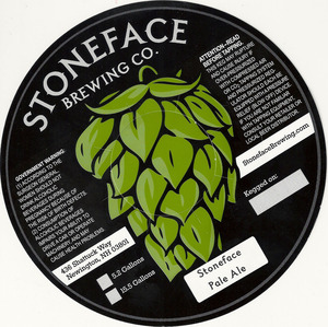 Stoneface Pale Ale October 2014