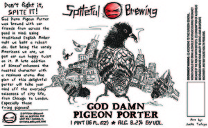 God Damn Pigeon Porter October 2014