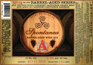 Avery Brewing Company Spontanea Barrel-aged Wild Ale October 2014