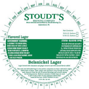 Stoudts Belsnickel Lager October 2014