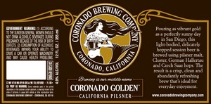 Coronado Brewing Company Coronado Golden October 2014