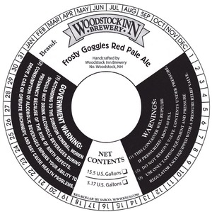 Woodstock Inn Brewery Frosty Goggles October 2014