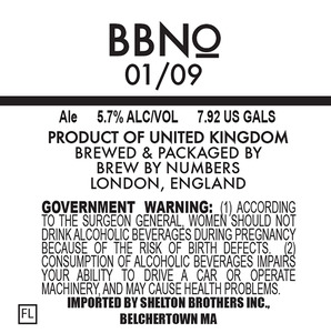 Brew By Numbers 01/09 October 2014