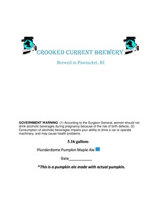Plunderdome Pumpkin Maple Ale 