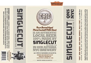 Eric Rum Barrel Aged More Cowbell Milk Stout