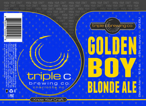 Triple C Brewing Company Golden Boy Blonde