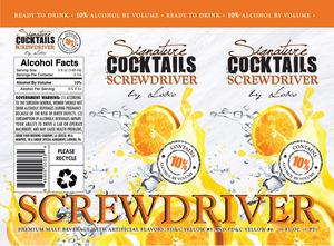 Signature Cocktails By Loko Screwdriver October 2014