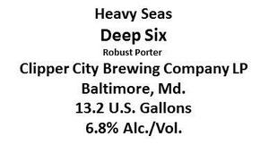 Heavy Seas Deep Six October 2014