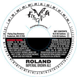 Flying Dog Roland Imperial Brown Ale October 2014