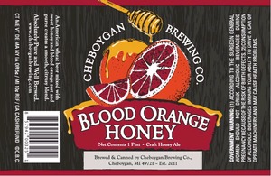 Cheboygan Brewing Company Blood Orange Honey
