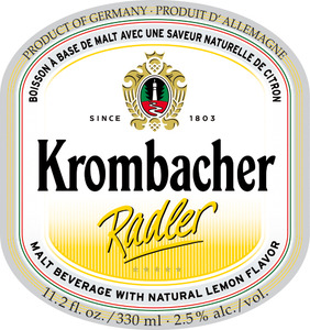 Krombacher Radler October 2014