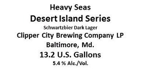 Heavy Seas Desert Island Series October 2014