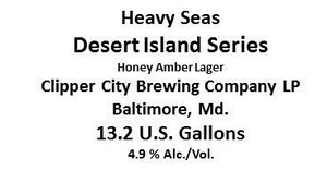 Heavy Seas Desert Island Series October 2014