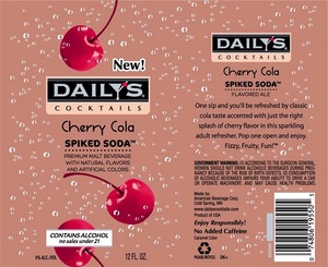 Daily's Cocktails Cherry Cola Spiked Soda