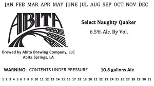 Abita Select Naughty Quaker October 2014