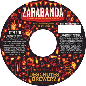 Deschutes Brewery Zarabanda October 2014