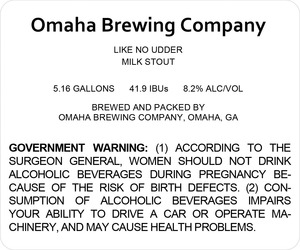 Omaha Brewing Company Like No Udder