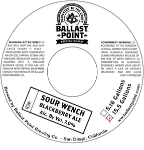 Ballast Point Sour Wench October 2014