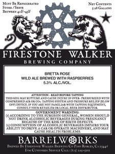 Firestone Walker Brewing Co. Bretta Rose Wild Ale October 2014