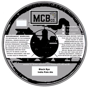 Mcbco Black Rye IPA October 2014