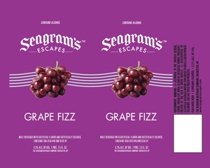 Seagram's Escapes Grape Fizz October 2014