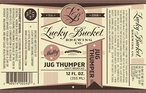 Lucky Bucket Jug Thumper October 2014