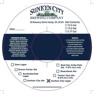 Sunken City Lager October 2014