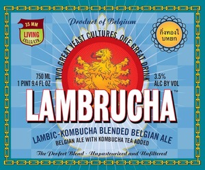 Lambrucha Lambic-kombucha Blended Belgian Ale November 2014