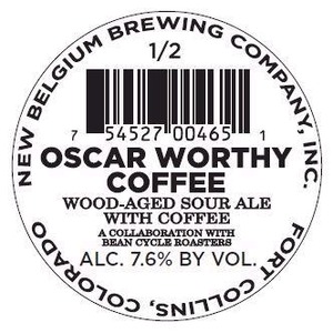 New Belgium Brewing Company, Inc. Oscar Worthy Coffee