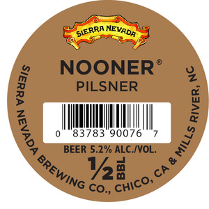 Sierra Nevada Nooner Pilsner October 2014